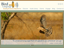 Tablet Screenshot of birdlanguage.com